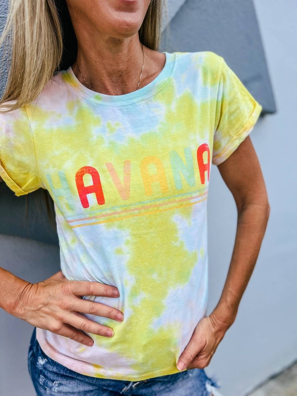 Recycled Karma Havana Tie Dye Graphic Tee - Picture 2 of 7